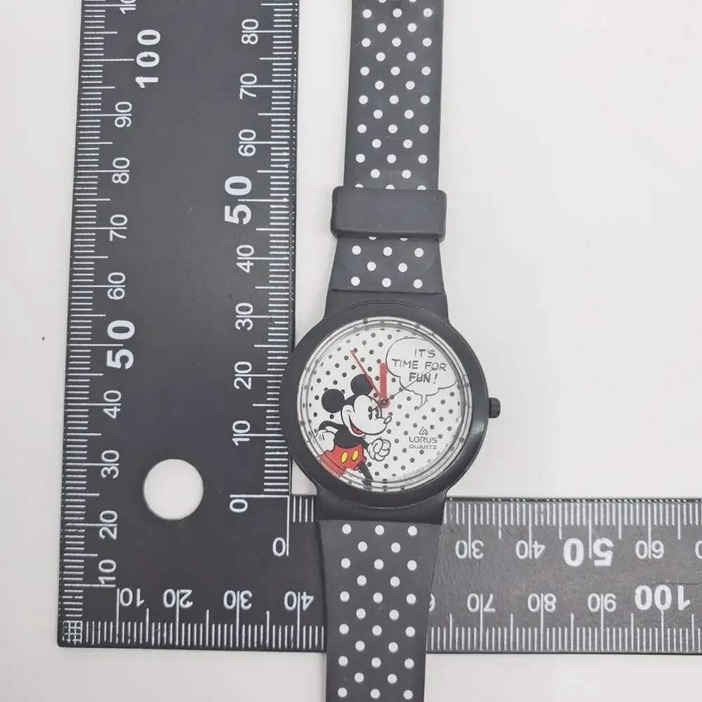 Vintage Disney X Lorus Mickey Mouse Polka dot  Watch